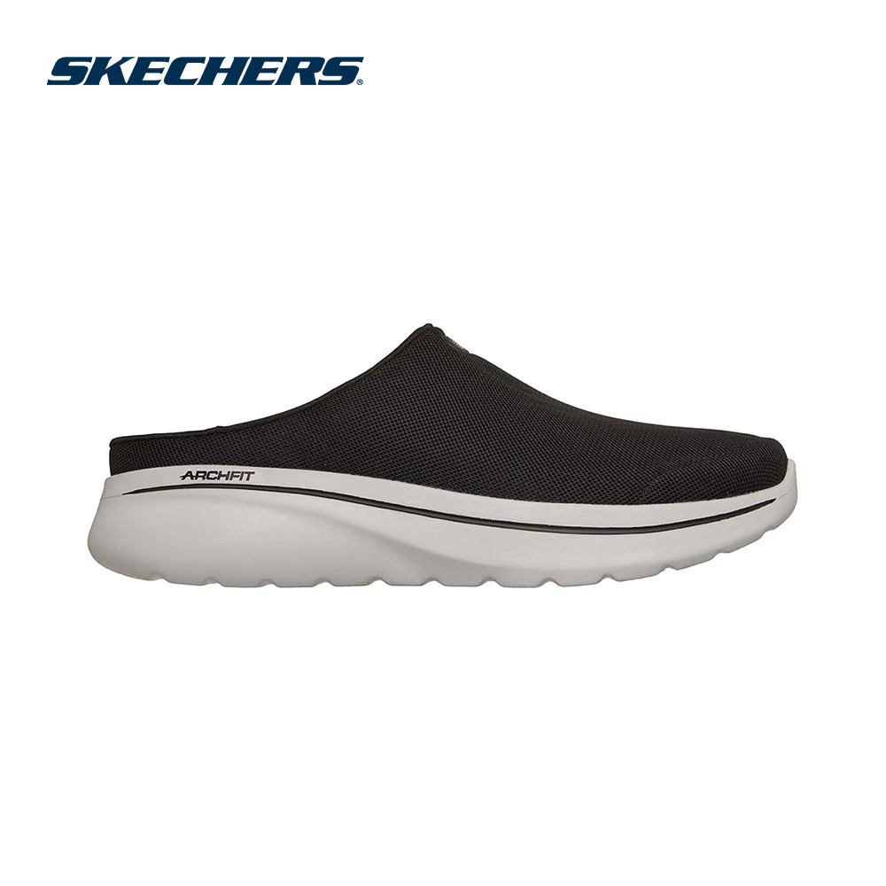 Skechers สเก็ตเชอร์ส รองเท้าผู้ชาย Men GOwalk Arch Fit N-Joy Shoes - 217086-BKGY (latest)