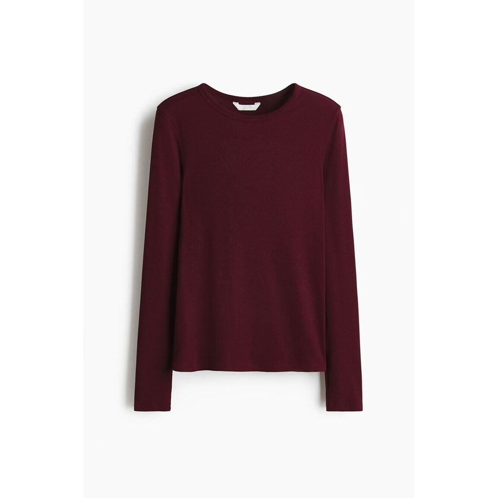 H&M توب نسائي قطن مضلع — صورة 5
