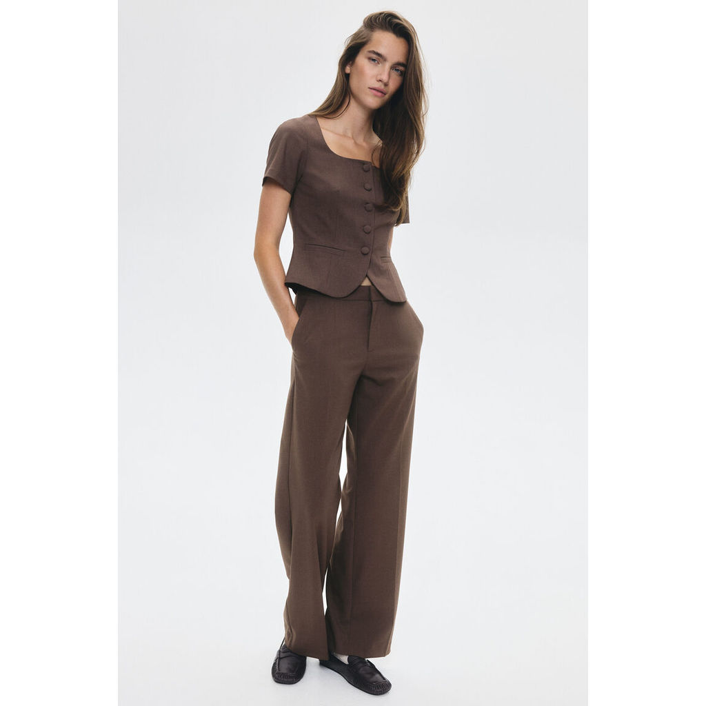H&M(เอชแอนด์เอ็ม) กางเกงสวมตัดเย็บเฉียบคม Women Tailored trousers 1292993_3