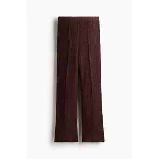 H&M(เอชแอนด์เอ็ม) กางเกงทรงตรงผ้าจูร์ซีย์เนื้อสัมผัส Women Textured jersey trousers 1315053_1