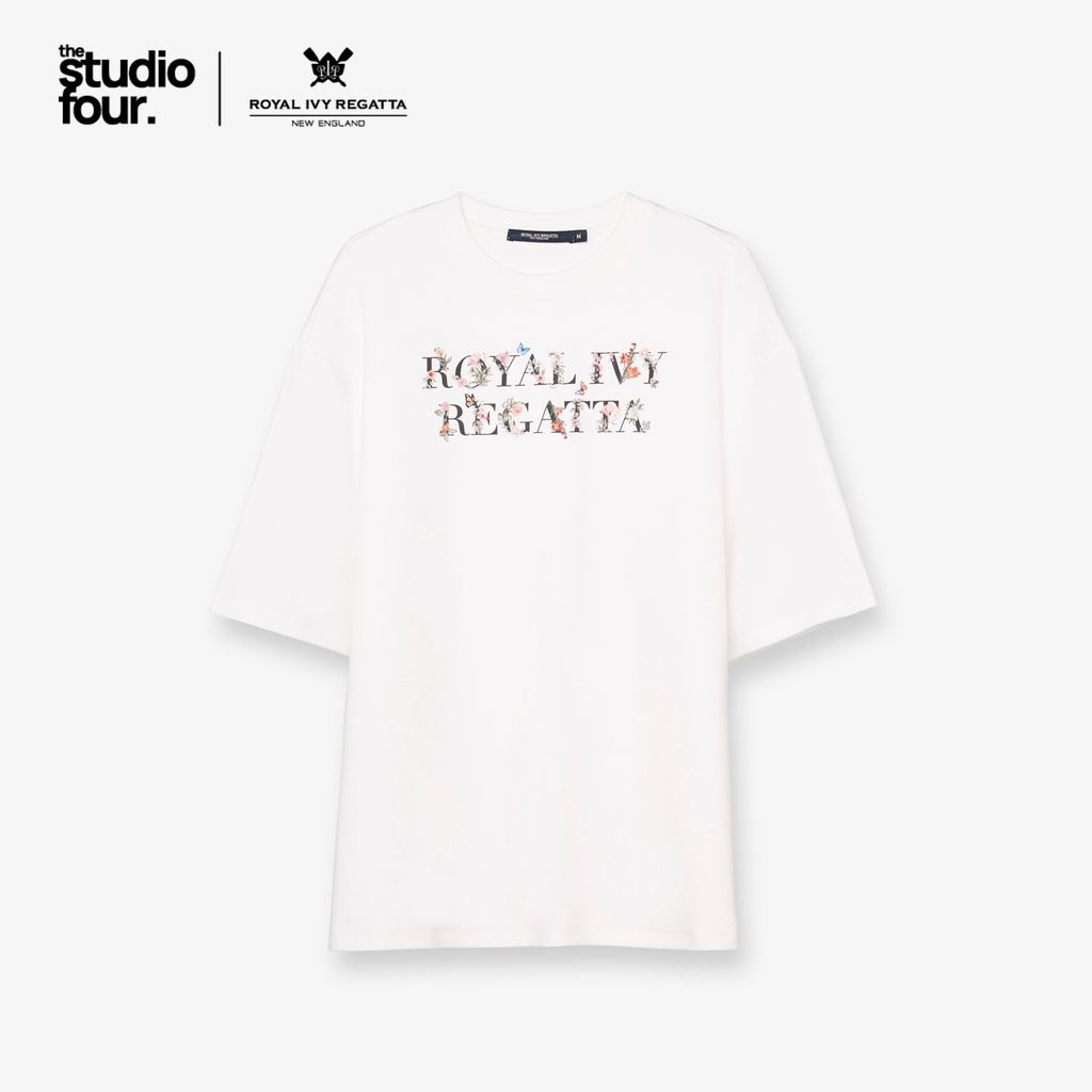 ROYAL IVY REGATTA - Royal Ivy Regatta Graphic Tee Off-White เสื้อยืด  (R26WGWA167)