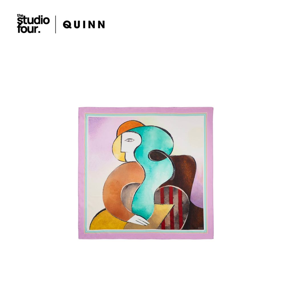 QUINN - Cubism Large Scarf ผ้าพันคอ  (Q26FAWA001)