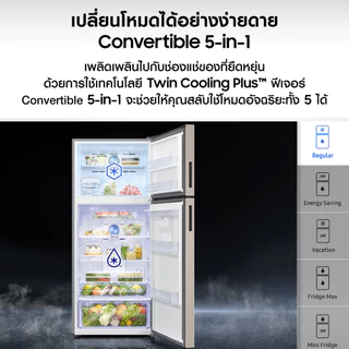 [Pre จัดส่งฟรี] SAMSUNG ตู้เย็น 2 ประตู RT53DG7A14S9ST พร้อมด้วย Twin Cooling & AI Energy mode, 18.7 คิว (530 L)