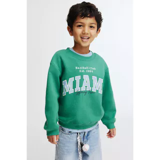 H&M(เอชแอนด์เอ็ม) เสื้อสเวตเชิ้ตพิมพ์ลาย Boys Printed sweatshirt 1316310_1