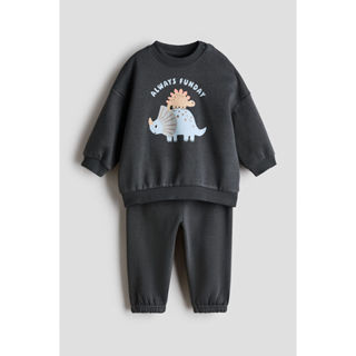 H&M(เอชแอนด์เอ็ม) ชุดสเวตเชิ้ตพิมพ์ลาย 2 ชิ้น Infants 2-piec…