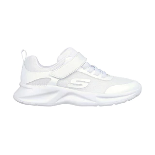 Skechers สเก็ตเชอร์ส รองเท้านักเรียนเด็กผู้หญิง Girls Dynamatic Dynamatic Shoes - 303552L-WHT (latest) (BTS)