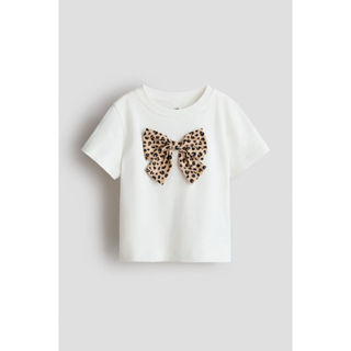 H&M(เอชแอนด์เอ็ม) เสื้อยืดดีเทลลายโมทีฟ เด็กหญิง 1302424_7