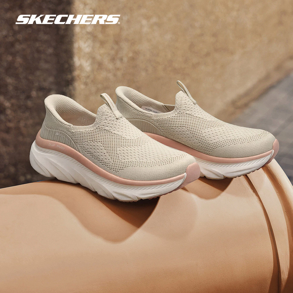 Skechers สเก็ตเชอร์ส รองเท้าลำลองผู้หญิง Women Slip-Ins Sport D'Lux Walker 3.0 Flow Casual Shoes - 150391-NAT (latest)