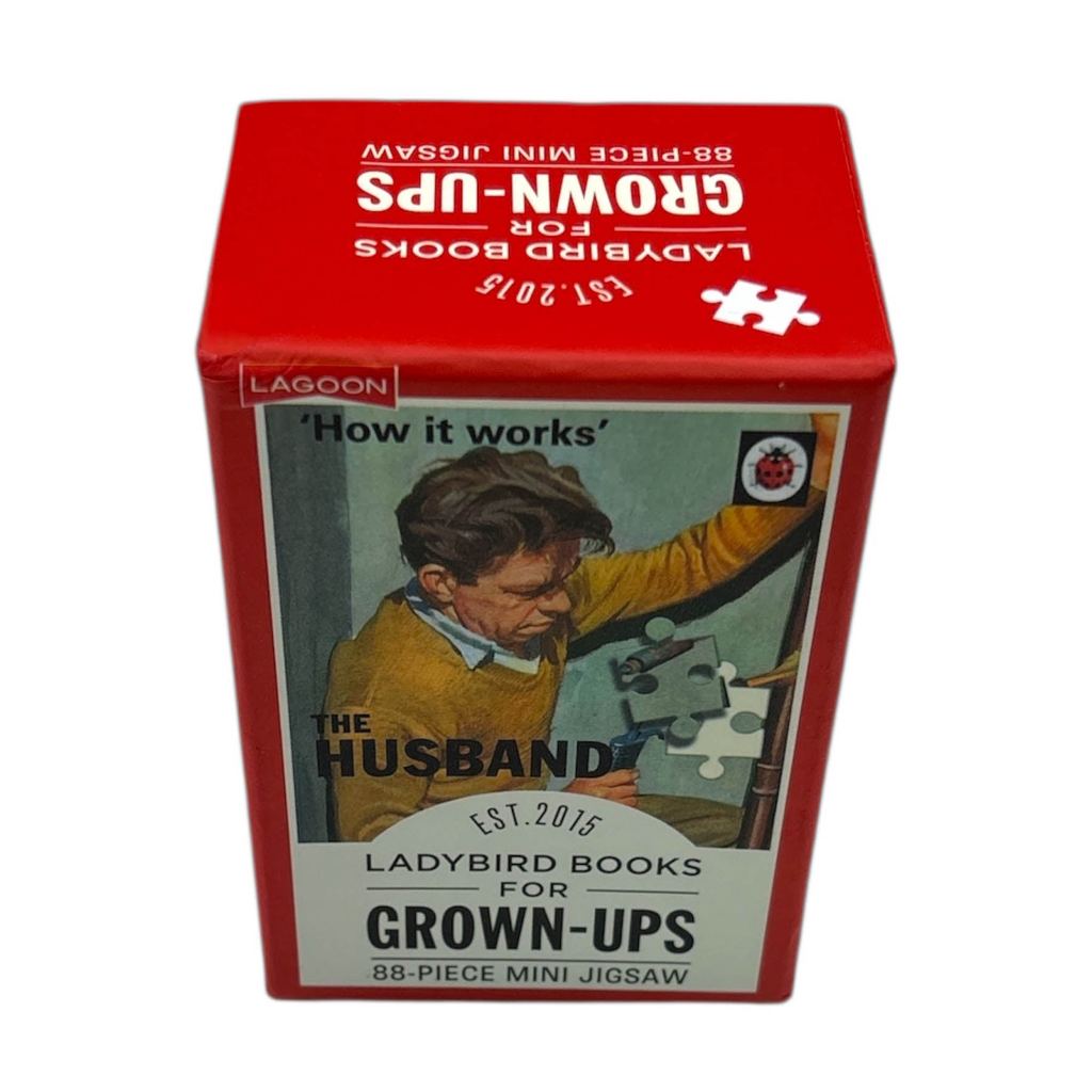 (BX) หนังสือ LADYBIRD สําหรับ GROWN-UPS 88-PIECE MINI JIGSAW: THE HUSBAND