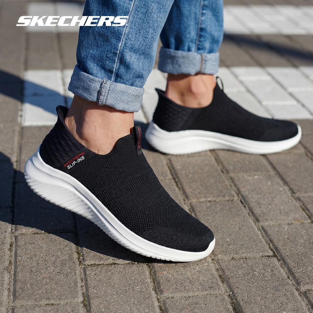 Skechers สเก็ตเชอร์ส รองเท้าผู้ชาย Men Slip-Ins Ultra Flex 3.0 Shoes - 232450-BLK Air-Cooled Memory Foam