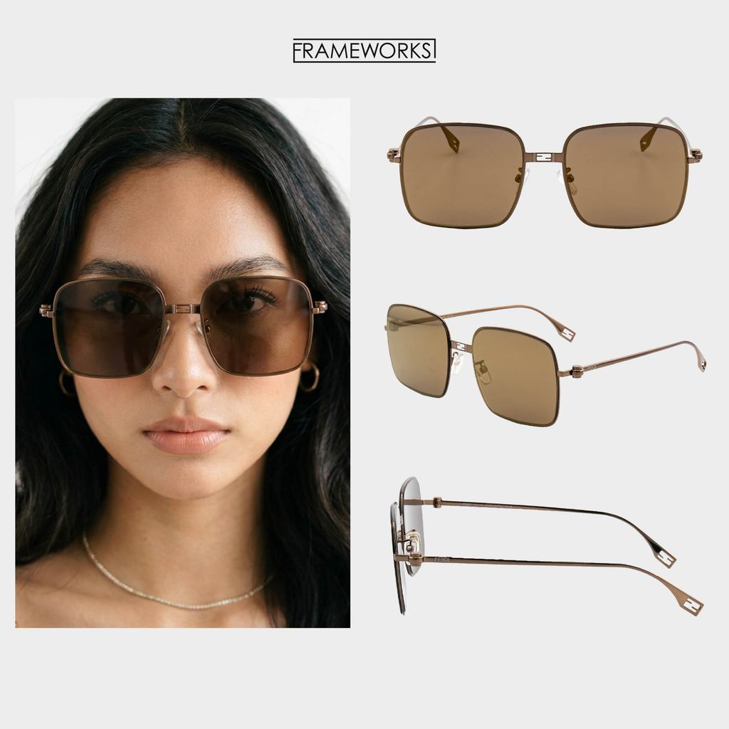 FENDI BAGUETTE แว่นกันแดด รุ่น FE40123U | แท้ มือหนึ่ง กล่องและอุปกรณ์ครบ