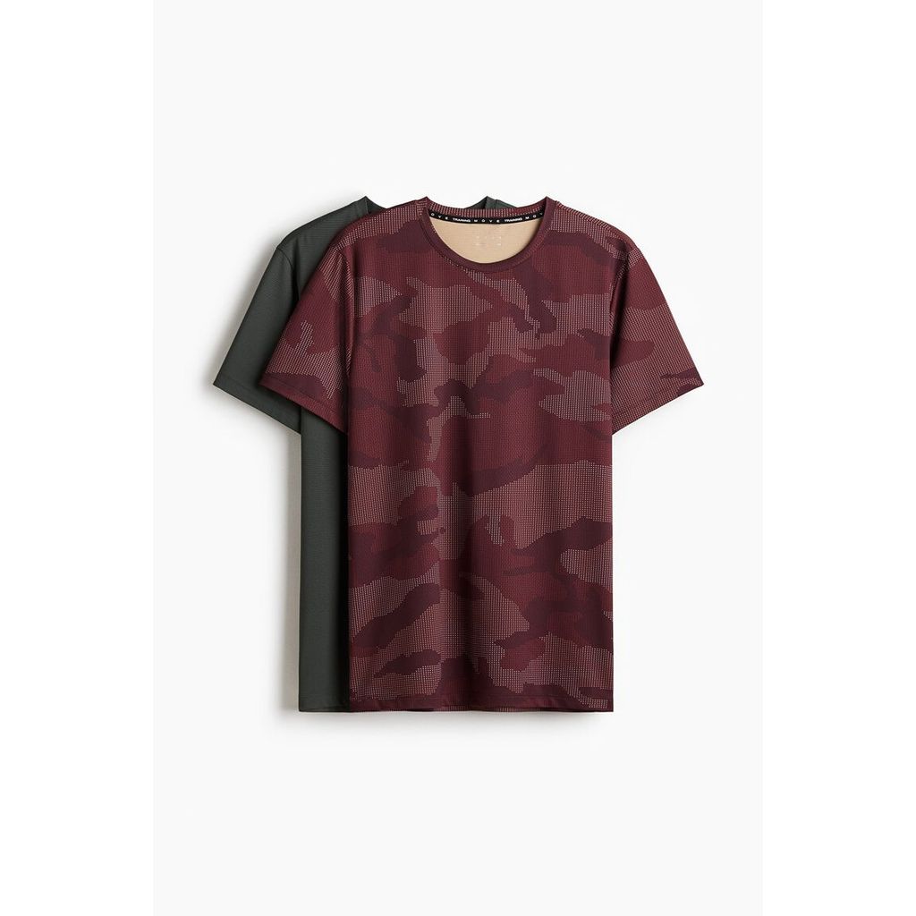 H&M(เอชแอนด์เอ็ม) เสื้อยืดกีฬา 2 ชิ้น พร้อมเทคโนโลยี DryMove™ ผู้ชาย 1289488_3
