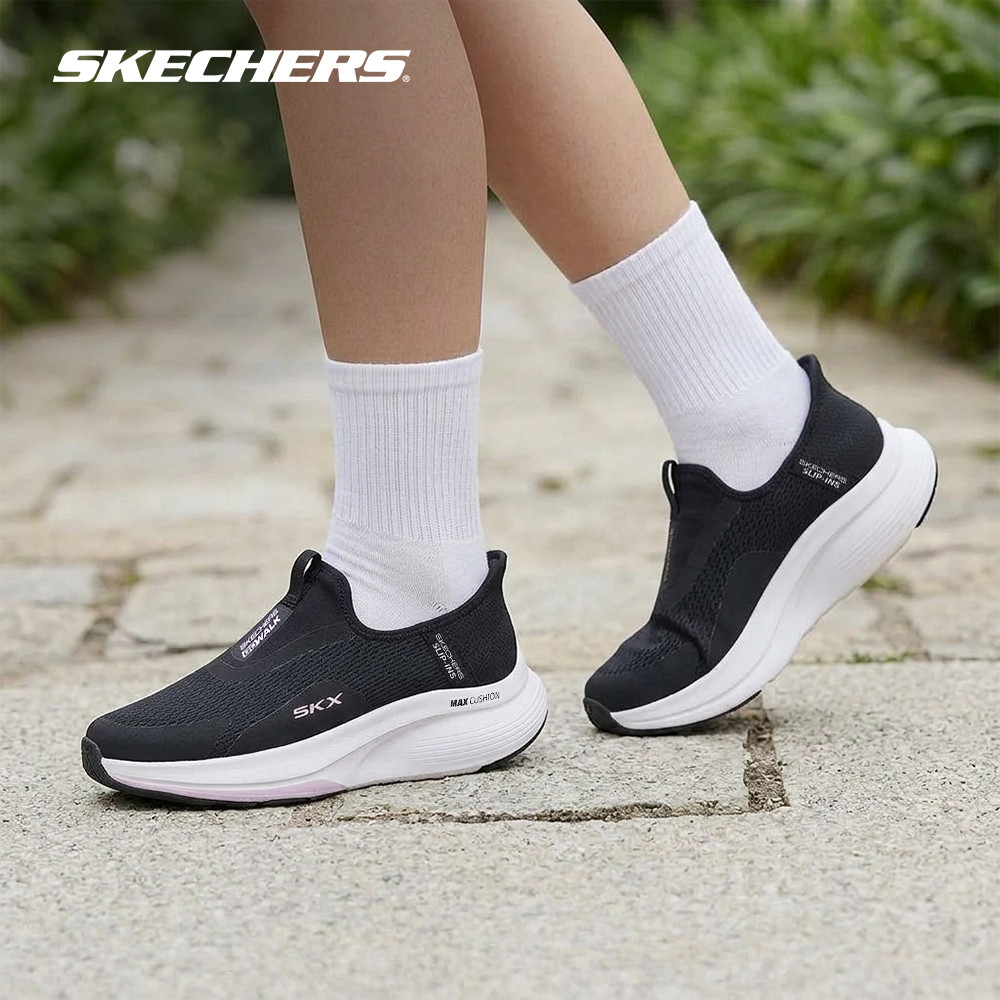 Skechers สเก็ตเชอร์ส รองเท้าผู้หญิง Women GOwalk Max Walker GOwalk Shoes - 125063-BKLV - Air-Cooled Memory Foam