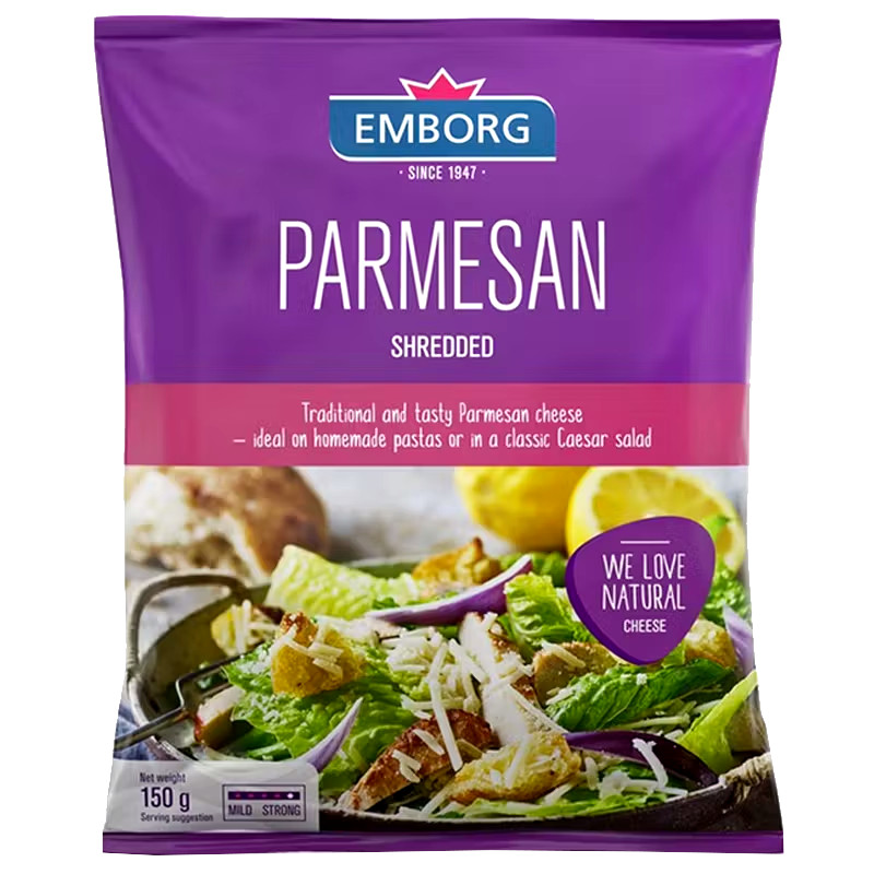 [0205984] Emborg Parmesan Cheese Shredded Emborg พาร์เมซานชีสขูด 150g