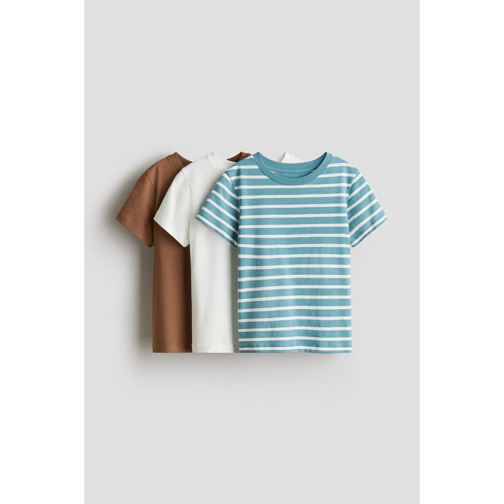 H&M(เอชแอนด์เอ็ม) ชุดเสื้อยืดพิมพ์ลาย 3 ตัว Boys 3-pack printed T-shirts 1250870_7