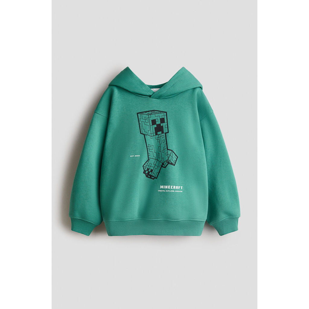 H&M(เอชแอนด์เอ็ม) เสื้อฮู้ดลายพิมพ์ Boys Print-motif hoodie 1322465_3