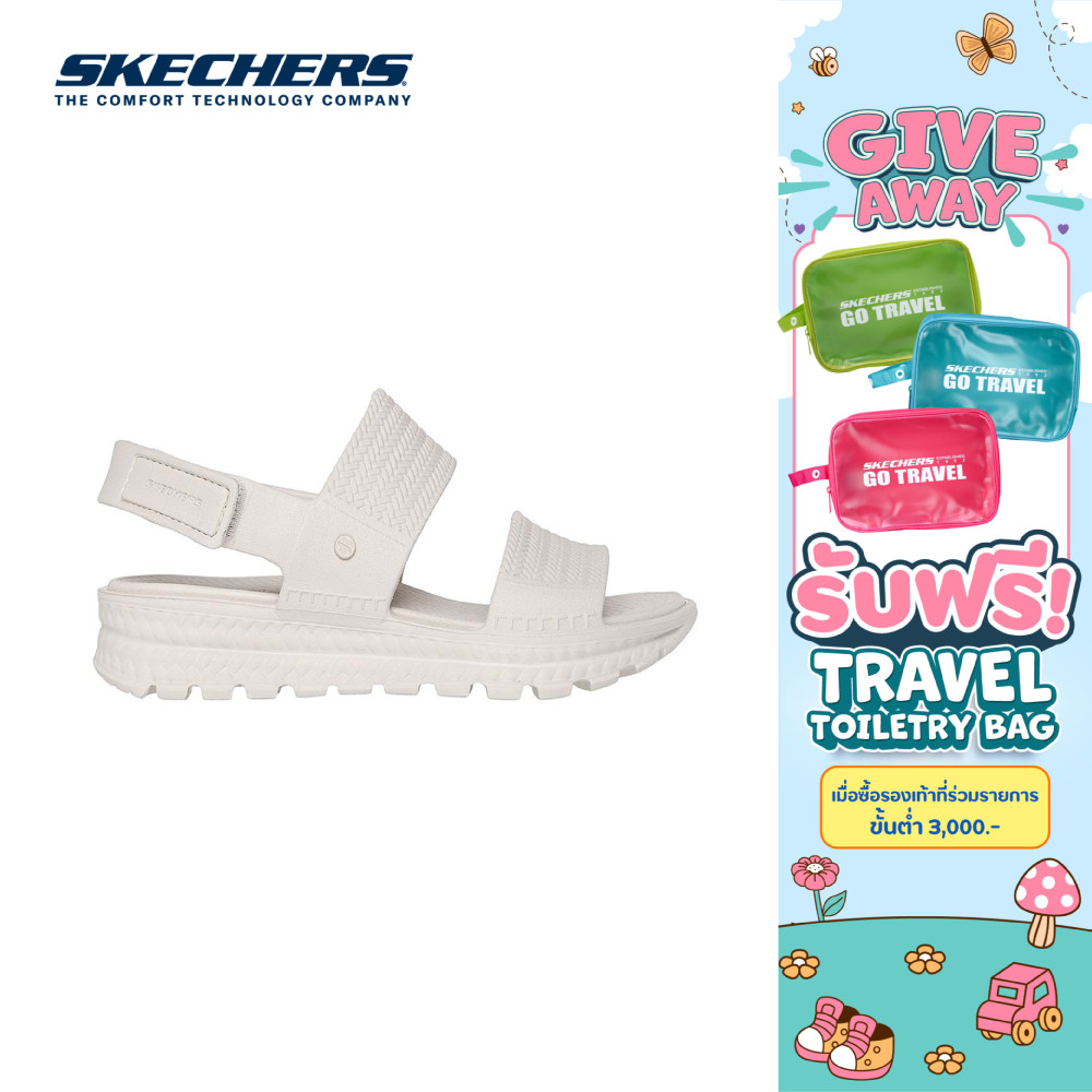 Skechers สเก็ตเชอร์ส รองเท้าแตะผู้หญิง Women Arch Fit Foamies Arch Fit Footsteps Sandals - 111461-NAT (latest)
