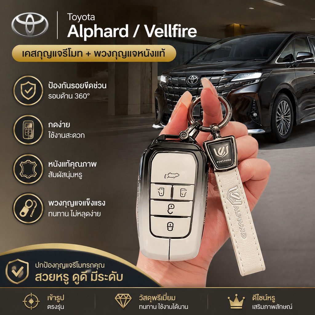 เหมาะสําหรับ 24 ยอดนิยมในต่างประเทศ Vellfire Sienna Granvia Alphard Vellfire Sienna Granvia Vellfire