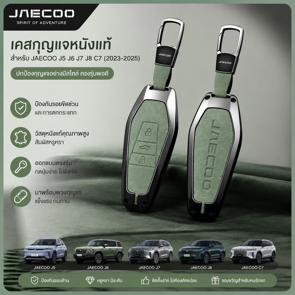 เหมาะสําหรับ JAECOO J5 J6 J7 J8 C7 2023-2025 สังกะสีกุญแจรถ Auto Parts P8EE