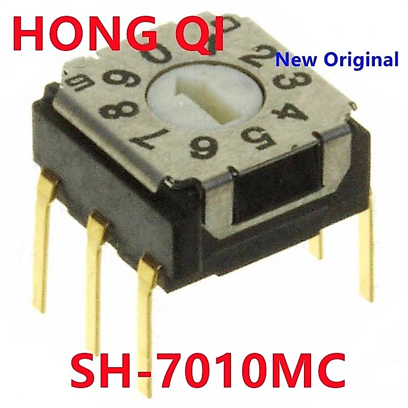 1PCS ใหม่ Original SH-7010MC DIP6 สวิทช์ ROTARY DIP BCD 100MA 5V
