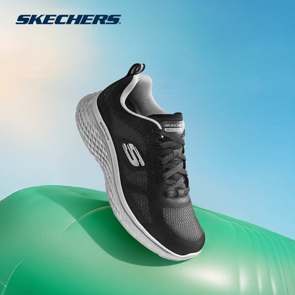Skechers สเก็ตเชอร์ส รองเท้าลำลองผู้ชาย Men Sport Skech-Lite Pro Motion Casual Shoes - 232861-BKGY