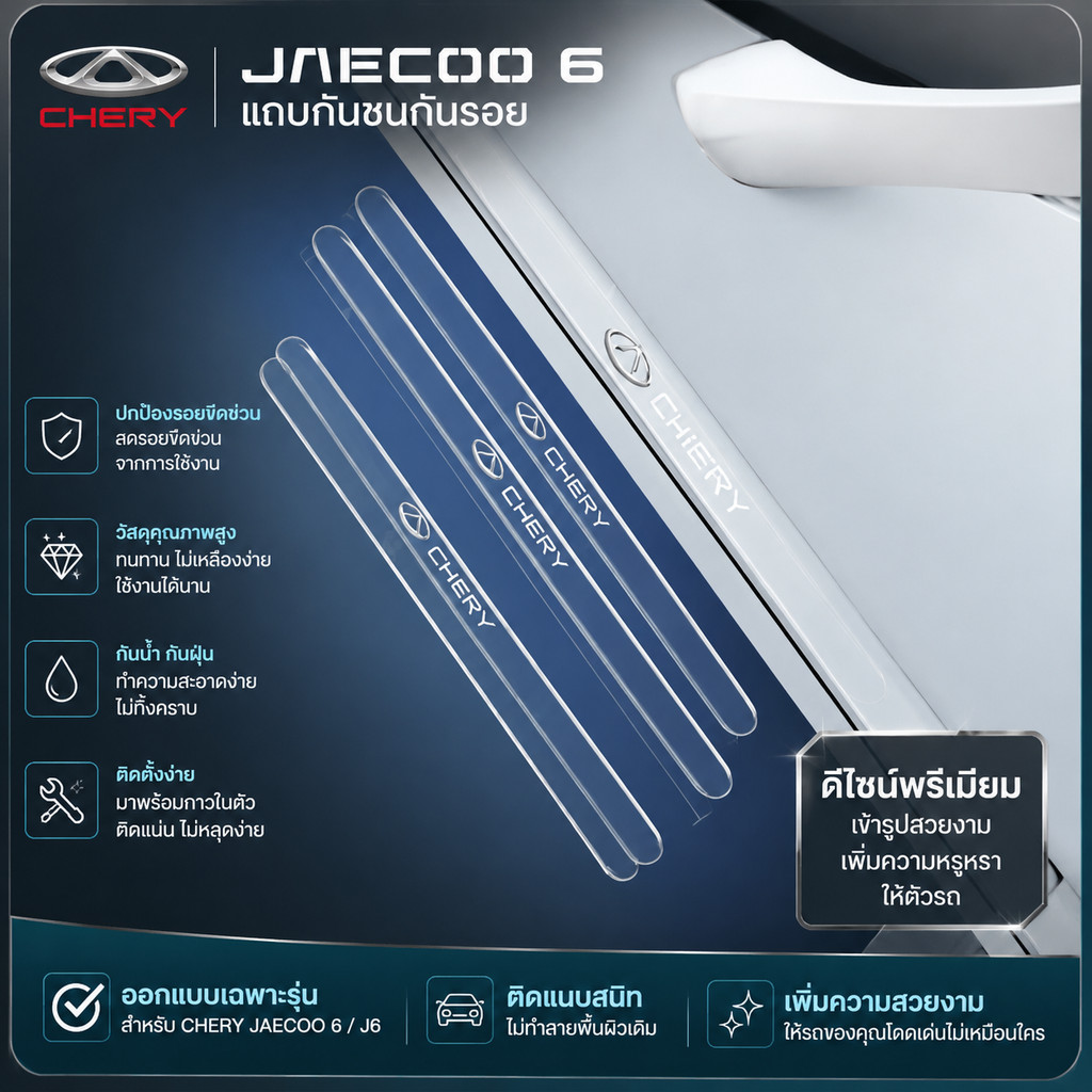 [READY] JAECOO 6 EV แถบกันชน CHERY ICAR 03 Body kit jacoo j6 อุปกรณ์ตกแต่งรถยนต์ DC1S PM4P