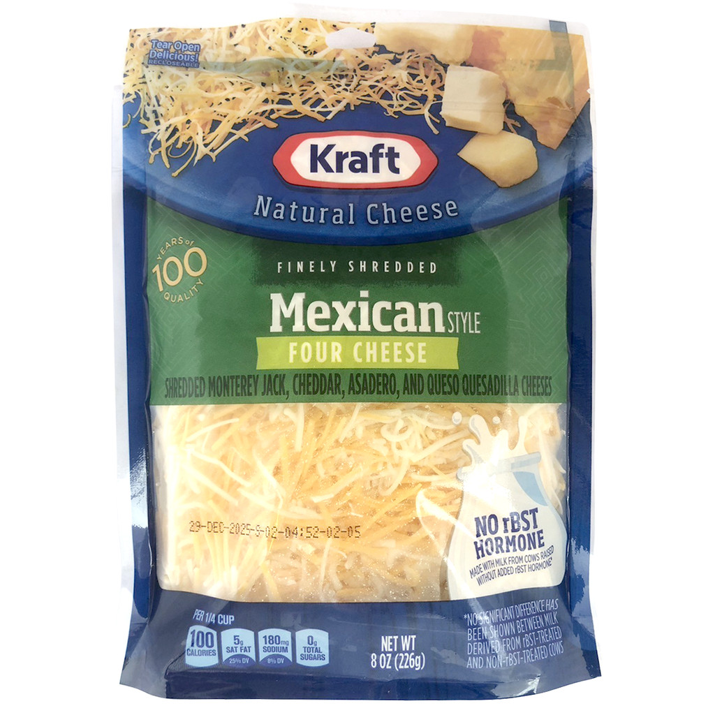 [0271161] Kraft Mexican Four Cheese 226 G. 0063846 คราฟท์ เม็กซิกันโฟร์ชีส