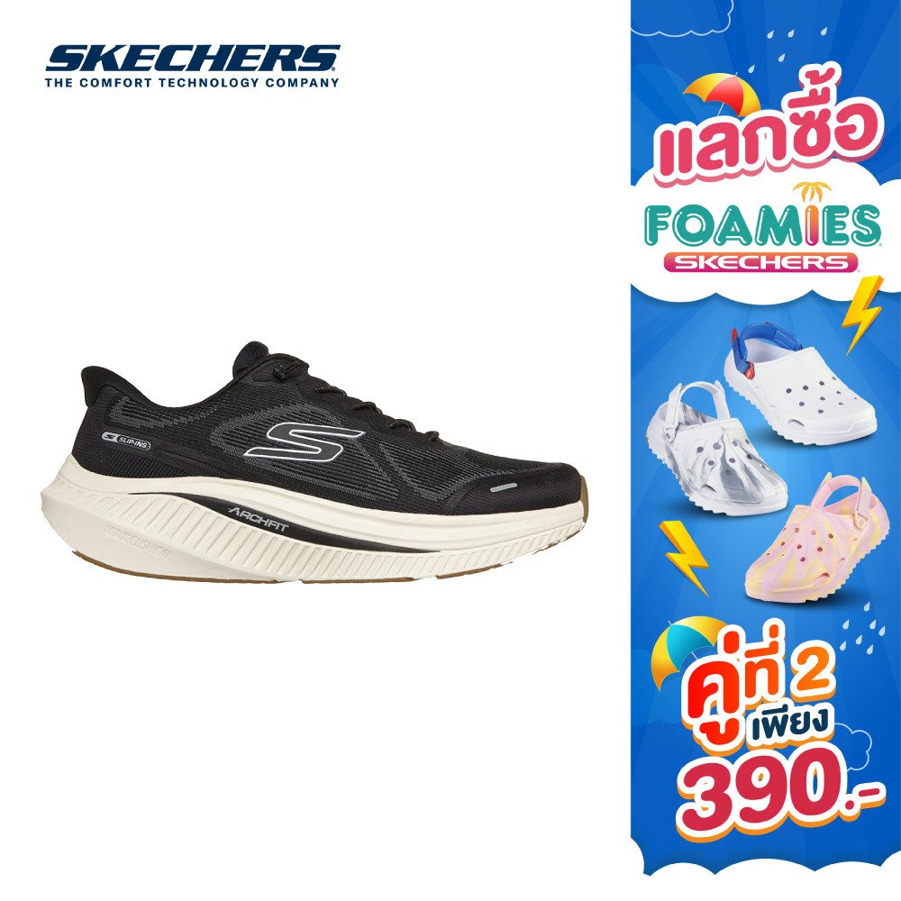 Skechers สเก็ตเชอร์ส รองเท้าผู้ชาย Men GOwalk Max Cushioning Arch Fit Shoes - 216741-BKMT (latest)