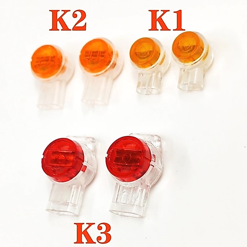 Rj45 Connector Crimp การเชื่อมต่อ Terminals K1 K2 K3 Connector สายไฟกันน้ําสาย Ethernet โทรศัพท์สายไ