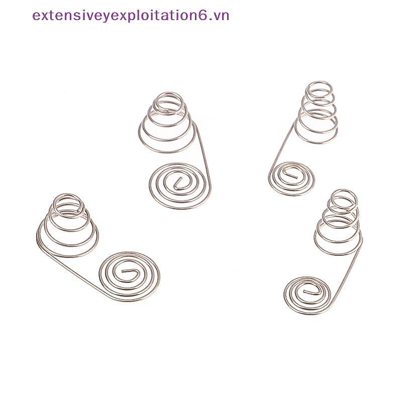 Exten 5PCS AA Battery Negative And Positive Coils Spring Contact Plate AA Battery NIel Wire Spring