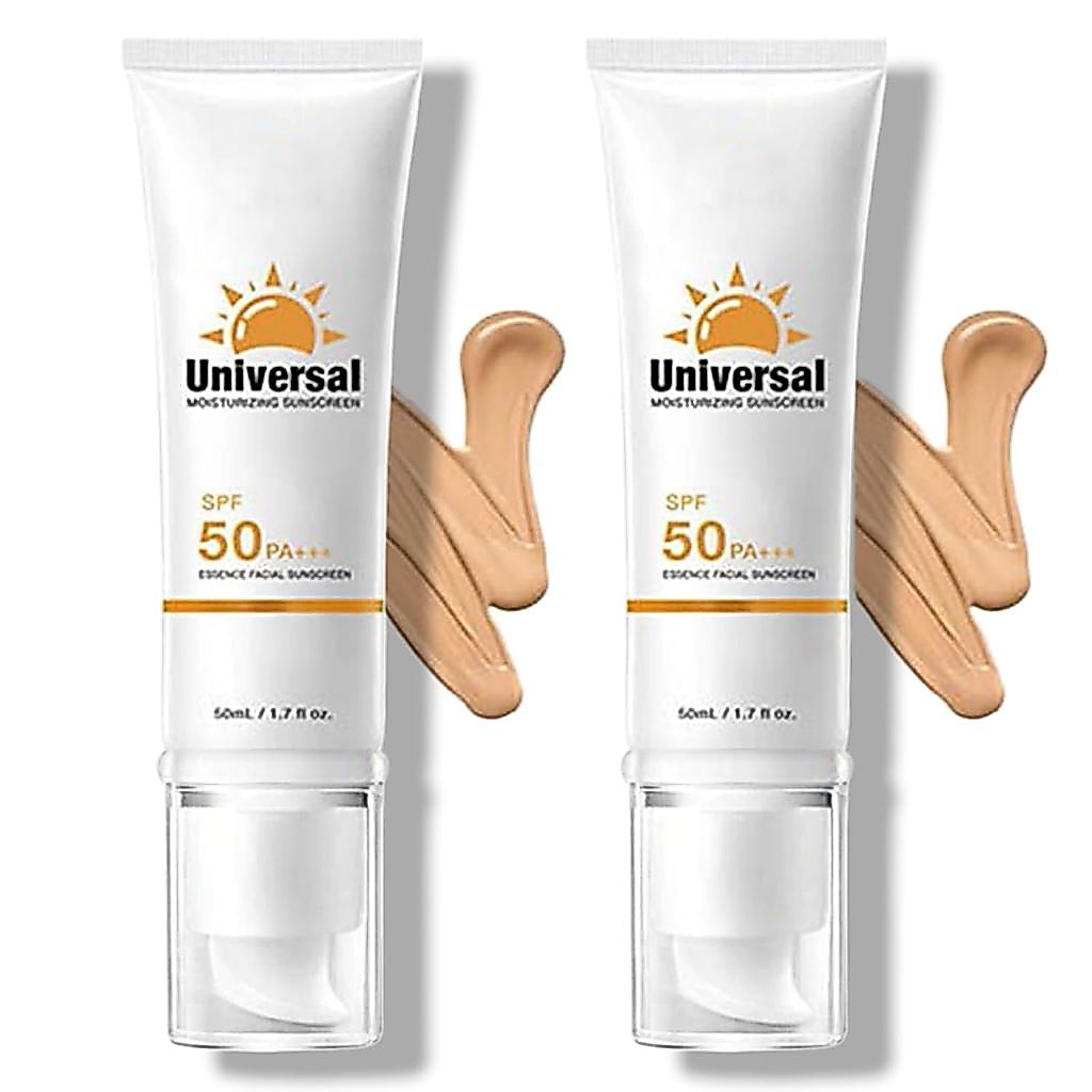 ครีมกันแดดสี SPF 50 Broad Spectrum-Containing Titanium Dioxide Facial Sunscreen ไม่มีจุดขาว สูตรไร้น