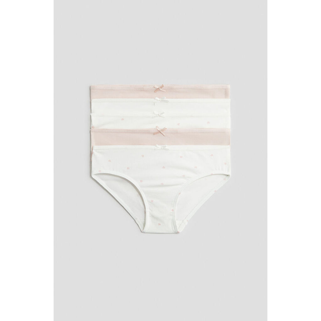 H&M(เอชแอนด์เอ็ม) แพ็ค 5 ตัว กางเกงในคอตตอน เด็กผู้หญิง 1214392_13