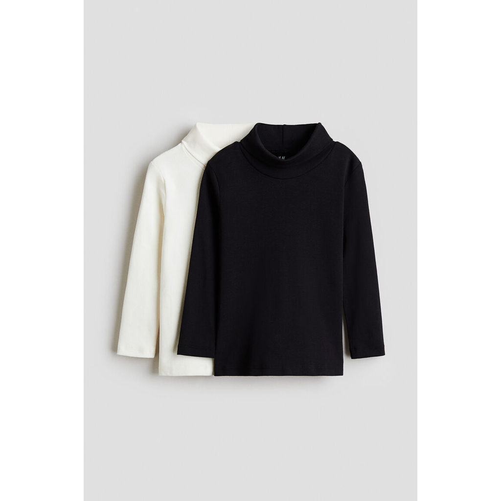H&M(เอชแอนด์เอ็ม) เสื้อคอเต่าแพ็ค 2 ชิ้น เด็กผู้ชาย 1129572_4