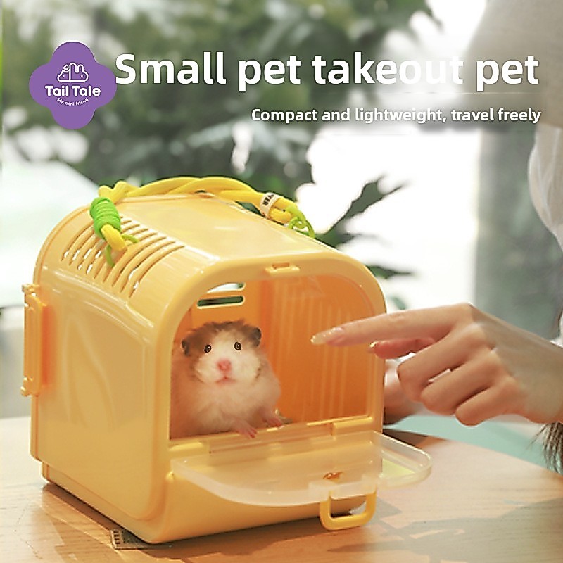 หูหนูแฮมสเตอร์ ซื้อกลับบ้าน กรงรูปแบบใหม่หนูแฮมสเตอร์กรงขายส่งกรงสัตว์เลี้ยงโกลเด้นหมีน้ําผึ้งเครื่องร่อนกรงแบบพกพาน่า