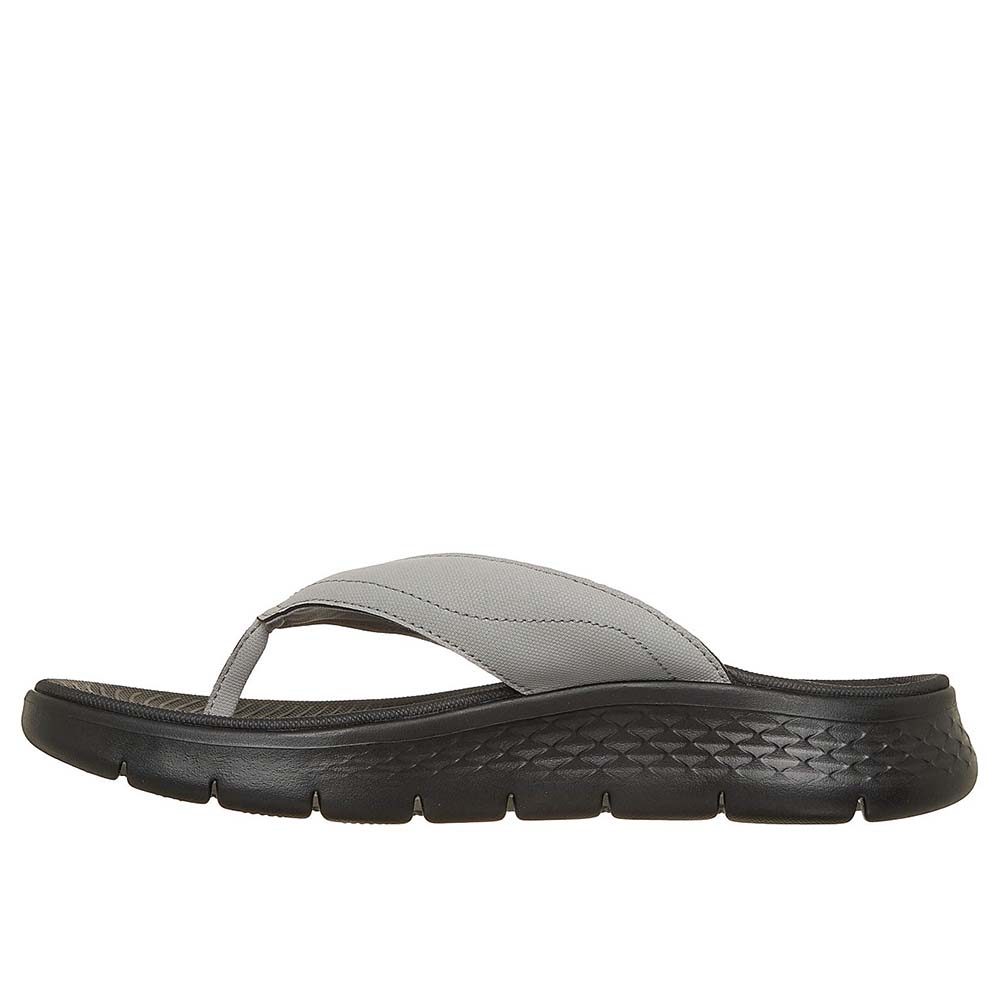 Skechers صندل رجالي GOwalk Flex — رمادي وأسود — صورة 6