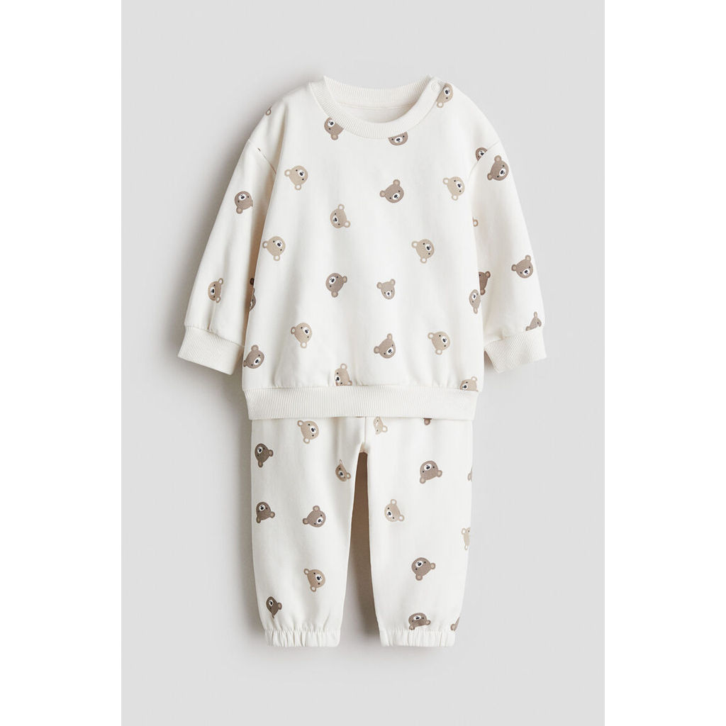 H&M(เอชแอนด์เอ็ม) ชุดเสื้อสเวตเตอร์ 2 ชิ้น Infants 2-piece sweatshirt set 1262197_3