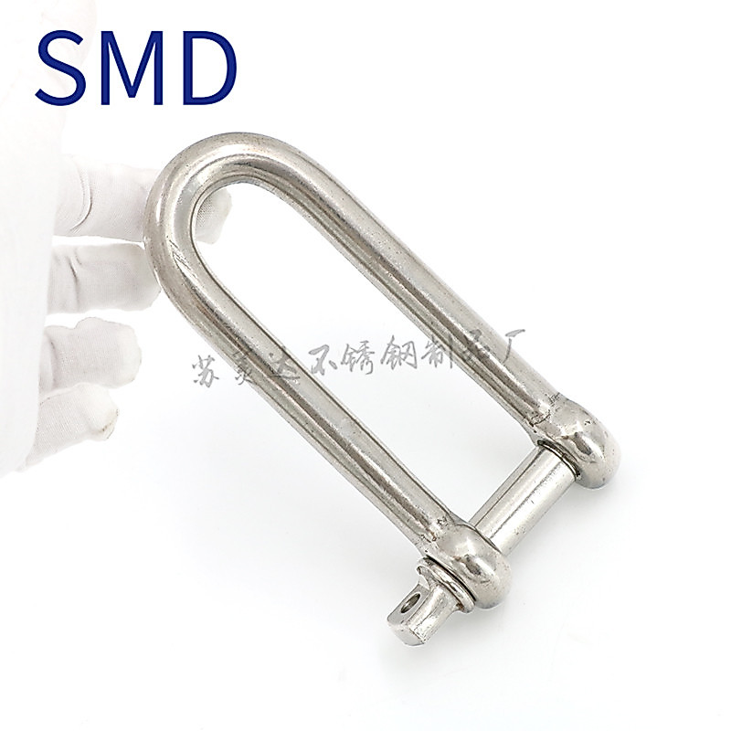 316 สแตนเลส D-Shaped Buckle U-Ring เรือหัวเข็มขัดเชือกร่มขยายหัวเข็มขัด M5M6M8M10M12
