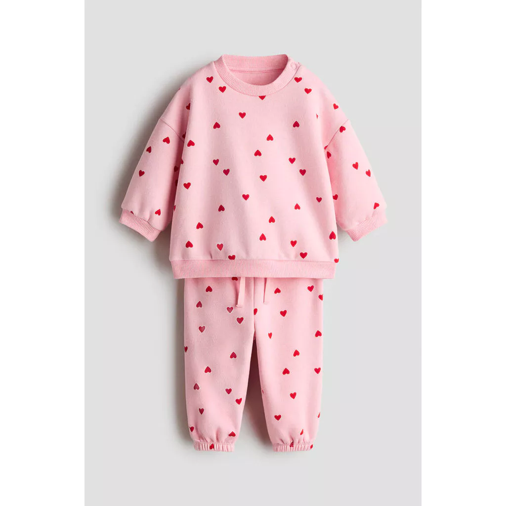 H&M(เอชแอนด์เอ็ม) ชุดสเวตเชิ้ตพิมพ์ลาย 2 ชิ้น Infants 2-piece printed sweatshirt set 1315470_1