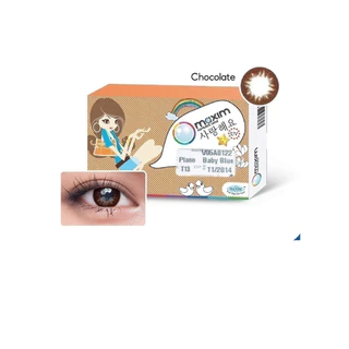 Maxim Colors Big Eyes สี Chocolate รายเดือน คอนแทคเลนส์สี แม็กซิม จำนวน/กล่อง 2 ชิ้น