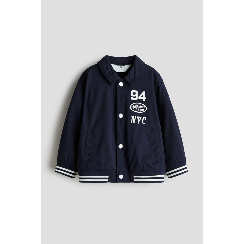 H&M(เอชแอนด์เอ็ม) แจ็กเก็ตเบสบอลผ้าทวิล Boys Twill baseball jacket 1317531_1