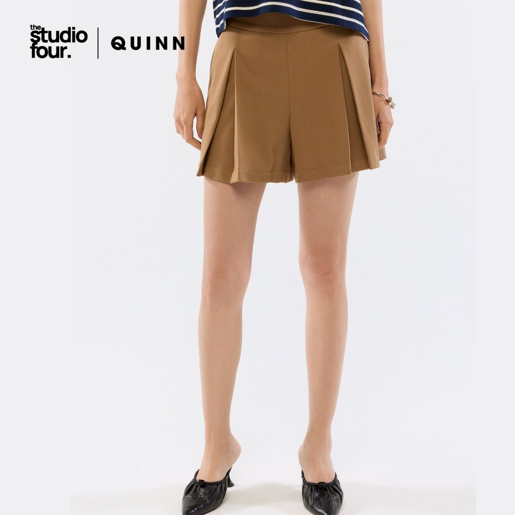 QUINN - High Waist Pleated Shorts กางเกงขาสั้น  (Q26SGWA044)