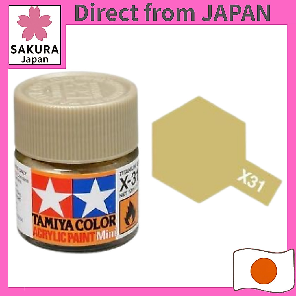 Tamiya X31 81531 Acrylic Mini X31 Titanium Gold 1/3 oz (10 ml)