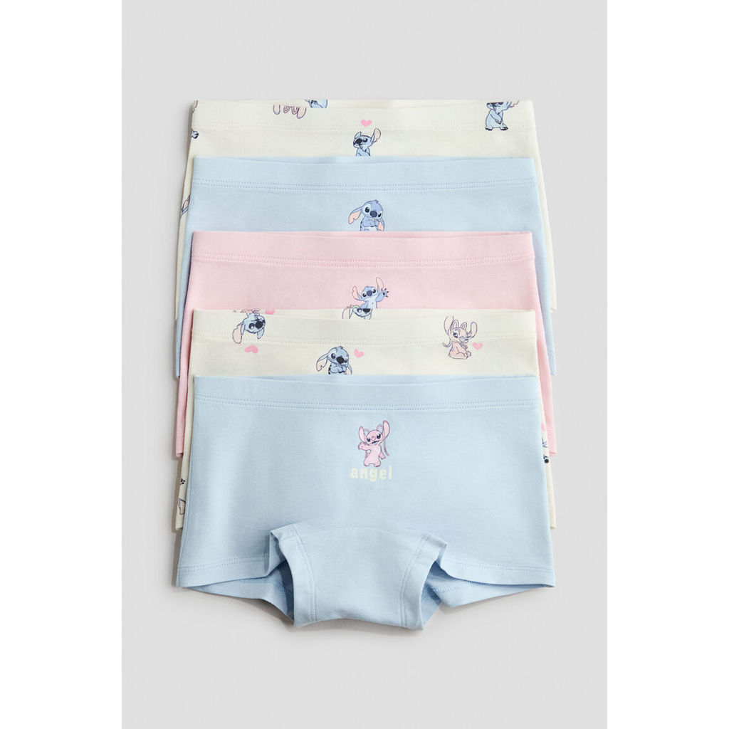 H&M(เอชแอนด์เอ็ม) ชุดบ็อกเซอร์คอตตอน 5 ชิ้น เด็กหญิง 0783893_23