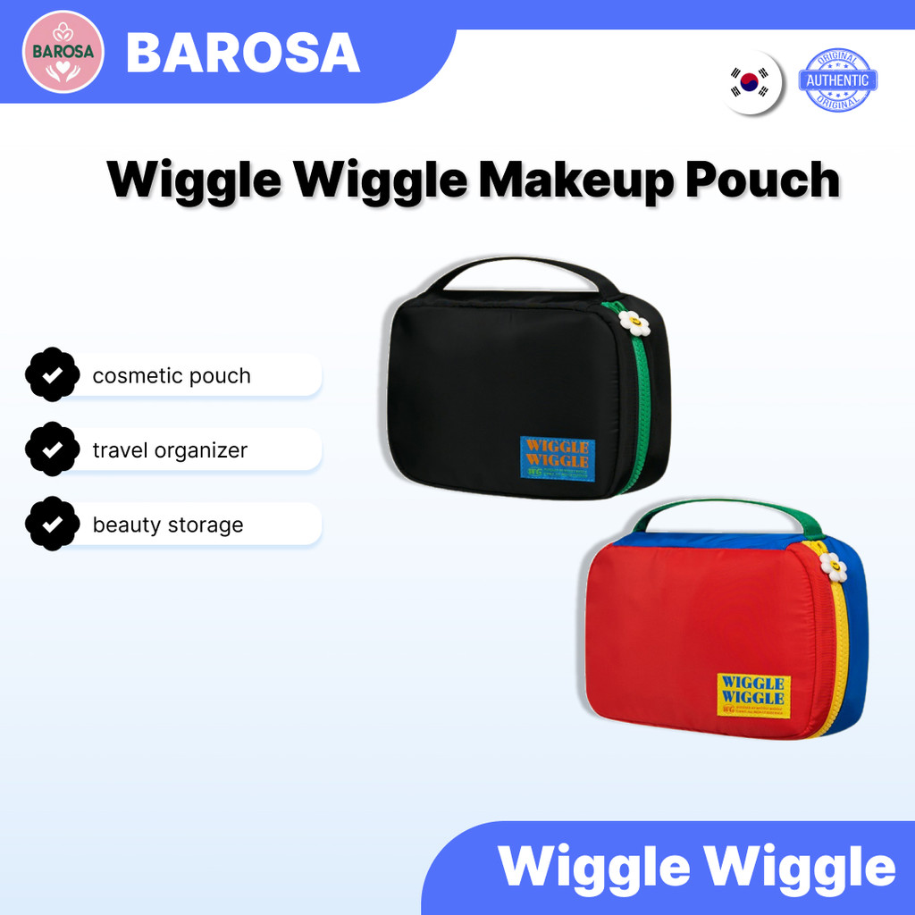 Wiggle Wiggle กระเป๋าแต่งหน้า สีดํา