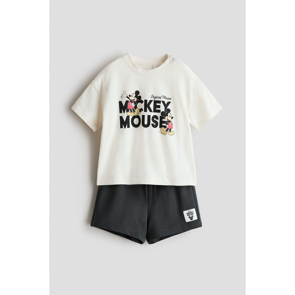 H&M(เอชแอนด์เอ็ม) ชุดเซ็ต 2 ชิ้นลายพิมพ์ Infants 2-piece printed set 1314917_1