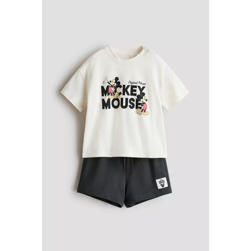 H&M(เอชแอนด์เอ็ม) ชุดเซ็ต 2 ชิ้นลายพิมพ์ Infants 2-piece printed set 1314917_1