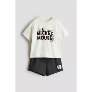 H&M(เอชแอนด์เอ็ม) ชุดเซ็ต 2 ชิ้นลายพิมพ์ Infants 2-piece printed set 1314917_1