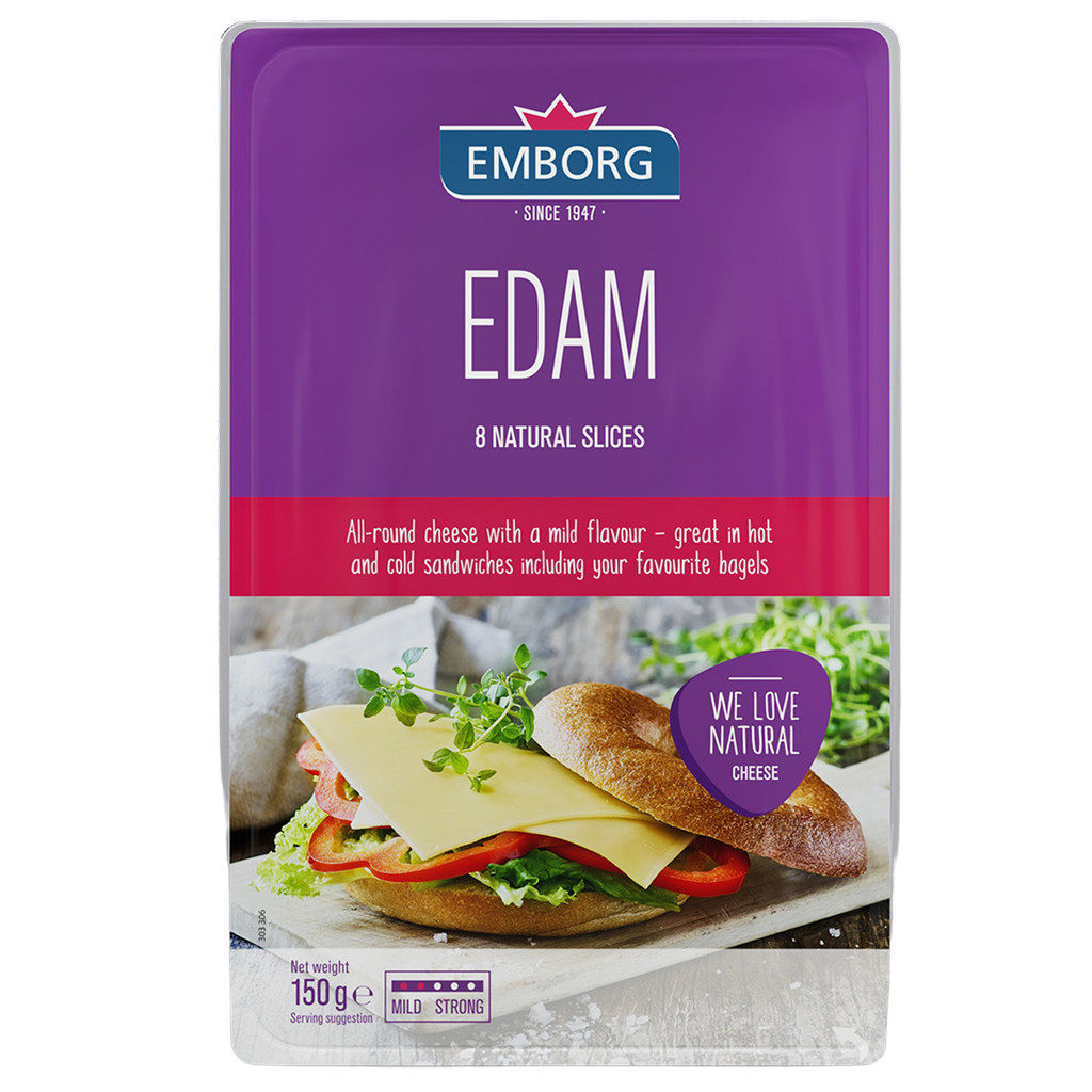 [0258940] Emborg Sliced Edam Cheese เอ็มบอร์ก อีดัมชีสชนิดแผ่น