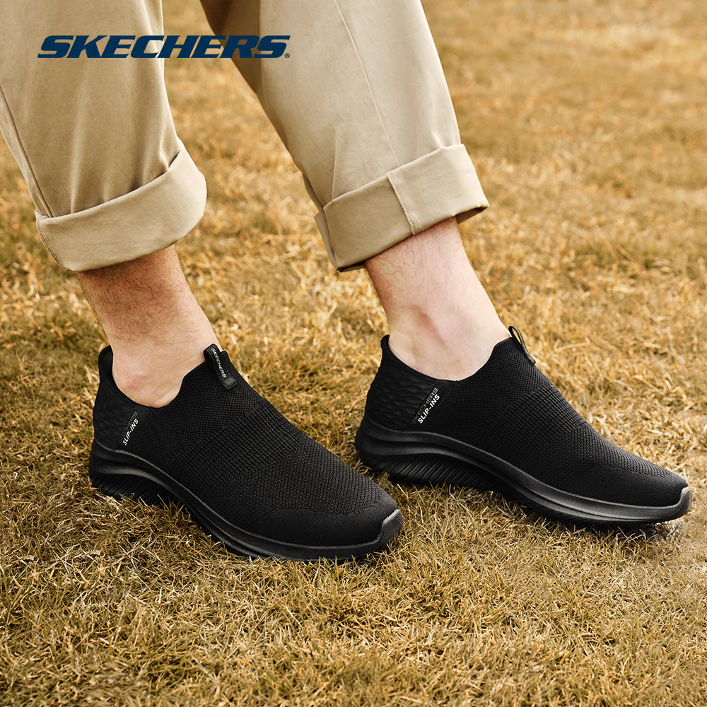 Skechers สเก็ตเชอร์ส รองเท้าผู้ชาย Men Slip-Ins Sport Ultra Flex 3.0 Smooth Step walking Shoes - 232450-BBK