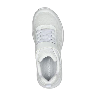 Skechers สเก็ตเชอร์ส รองเท้านักเรียนเด็กผู้หญิง Girls Dynamatic Dynamatic Shoes - 303552L-WHT (latest) (BTS)